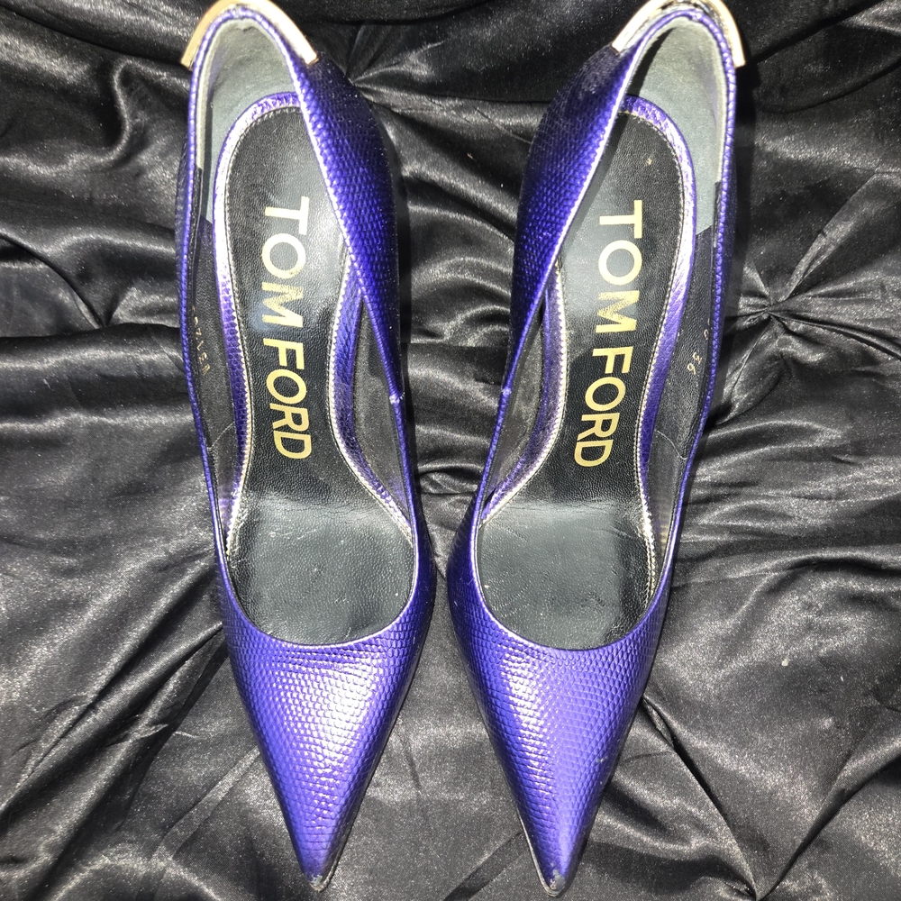 Tom Ford Purple High-Heeled Pumps